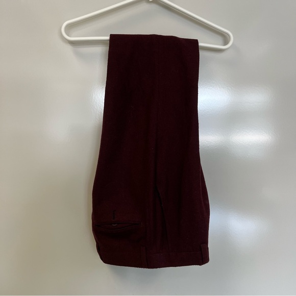 Paisley & Gray Slim Fit Suit Separates Pants Wool Blend Merlot W32/L30 - Picture 2 of 4